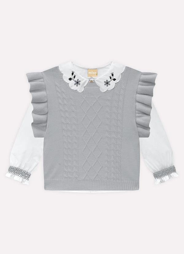 Milon - Conjunto Infantil Menina Branco 2