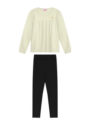 Duduka - Conjunto Infantil Menina Branco - DUDUKA