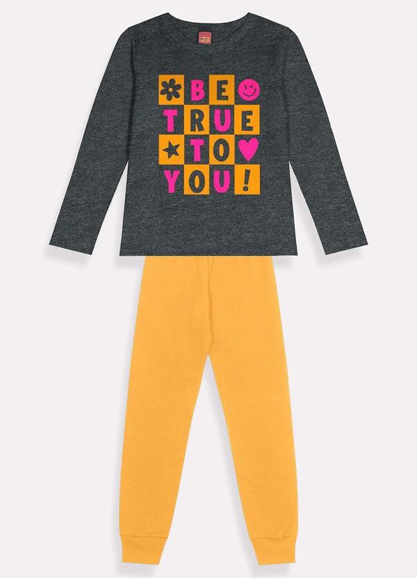 Kyly - Conjunto Infantil Menina Cinza 1