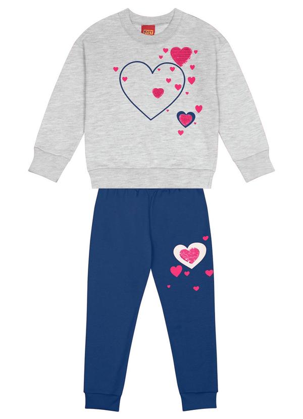 Kyly - Conjunto Infantil Menina Cinza