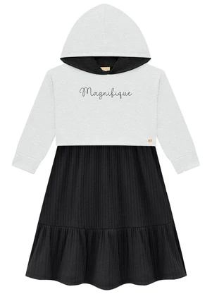 Milon - Conjunto Infantil Menina Cinza - MILON