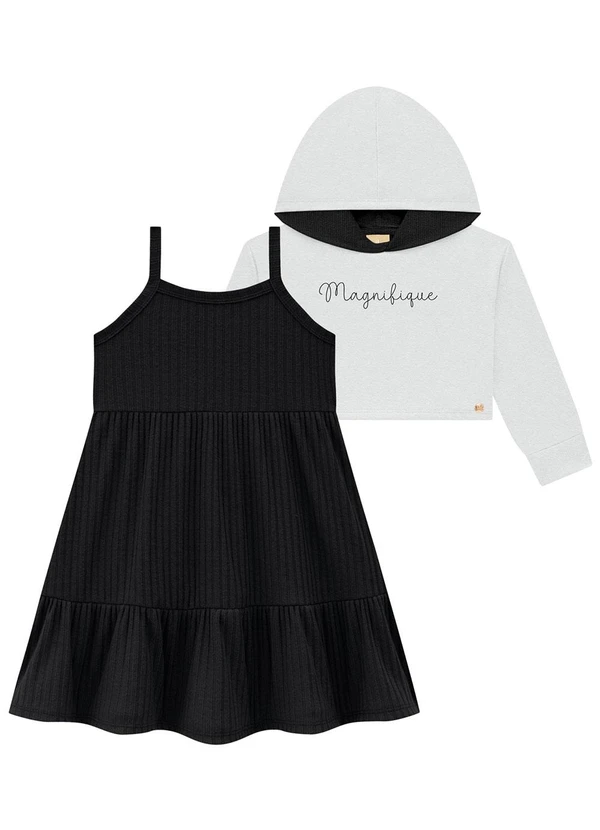 Milon - Conjunto Infantil Menina Cinza 2