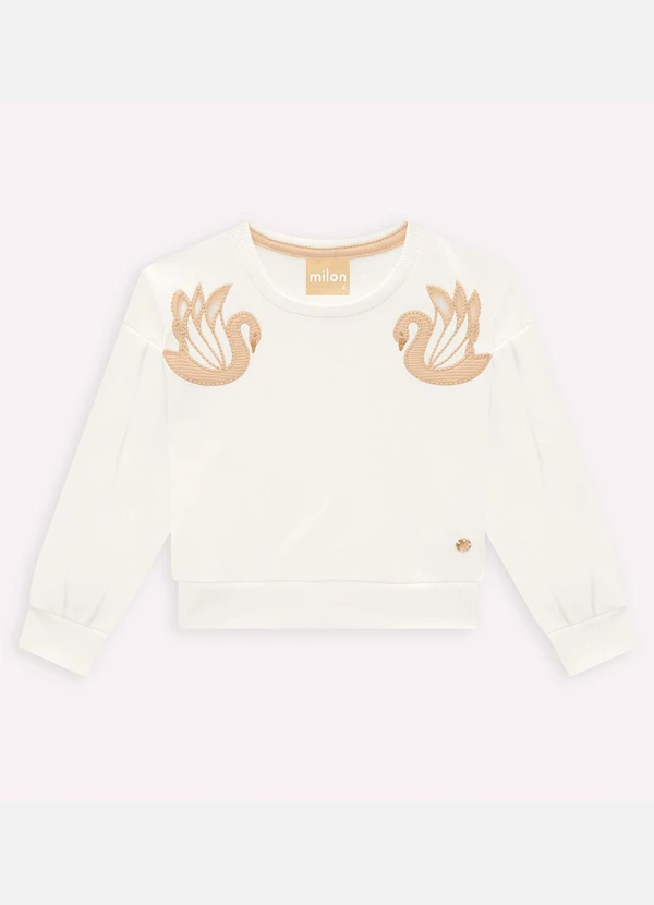 Milon - Conjunto Infantil Menina Cisne Off White 3