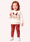 Kyly - Conjunto Infantil Menina Coelhinho Rosa - variação: Off White