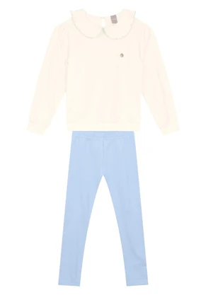 Mundi - Conjunto Infantil Menina com Babado Bege - MUNDI