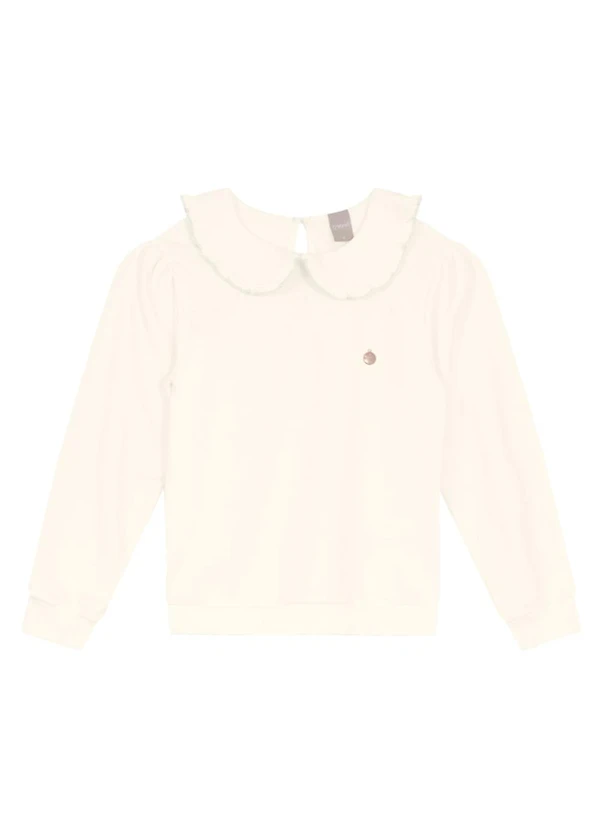 Brandili Mundi - Conjunto Infantil Menina com Babado Bege 3