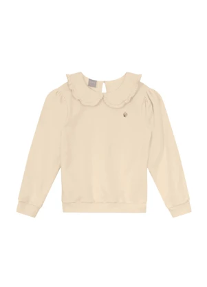 Mundi - Conjunto Infantil Menina com Babado Bege - MUNDI