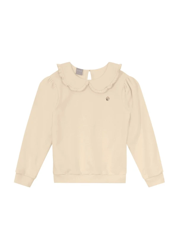 Brandili Mundi - Conjunto Infantil Menina com Babado Bege 2