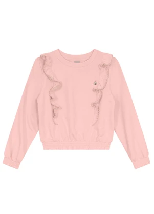 Mundi - Conjunto Infantil Menina com Babado Rosa - MUNDI