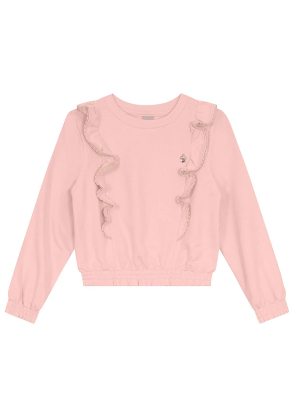 Brandili Mundi - Conjunto Infantil Menina com Babado Rosa 2