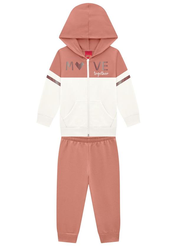 Kyly - Conjunto Infantil Menina com Capuz Rosa 2