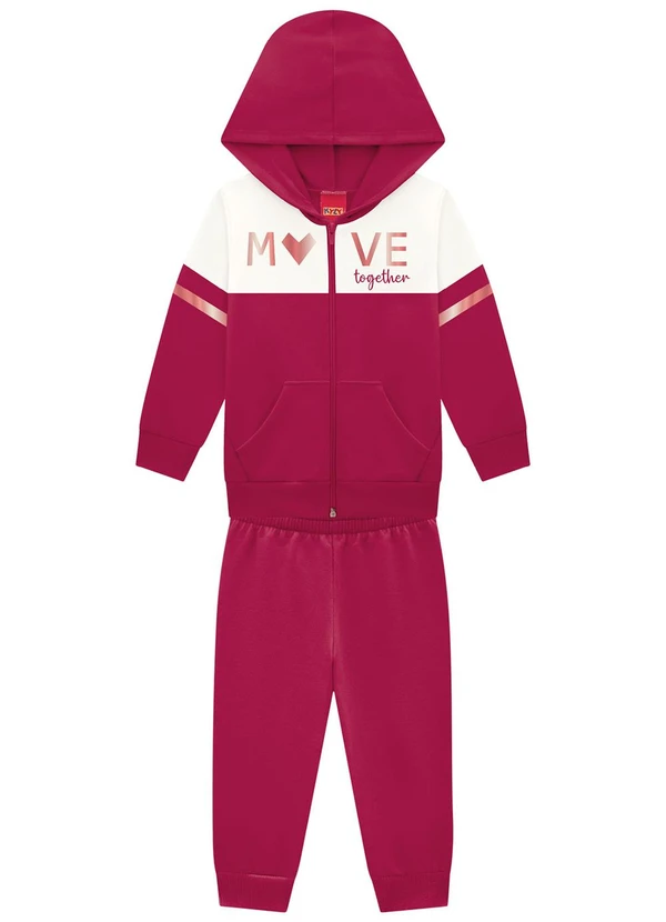 Kyly - Conjunto Infantil Menina com Capuz Vermelho