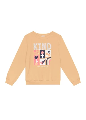 Brandili - Conjunto Infantil Menina com Flores Bege - BRANDILI