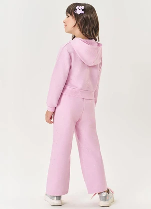 Abrange - Conjunto Infantil Menina com Glitter Rosa - ABRANGE