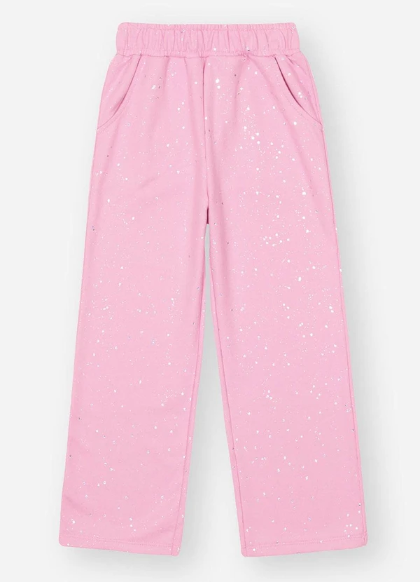 Abrange - Conjunto Infantil Menina com Glitter Rosa 5