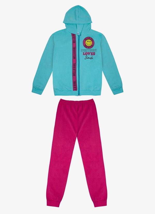 Rovitex - Conjunto Infantil Menina com Jaqueta Verde
