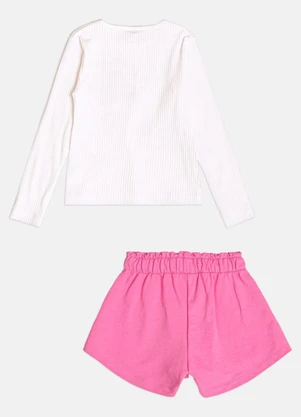 Momi - Conjunto Infantil Menina com Patch de Waffle Bear - MOMI