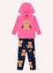 Kyly - Conjunto Infantil Menina com Pelinhos Rosa - variação: Rosa