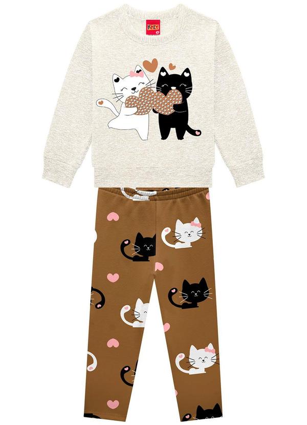 Kyly - Conjunto Infantil Menina com Strass Cinza 2