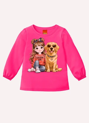 Kyly - Conjunto Infantil Menina com Strass Rosa - KYLY