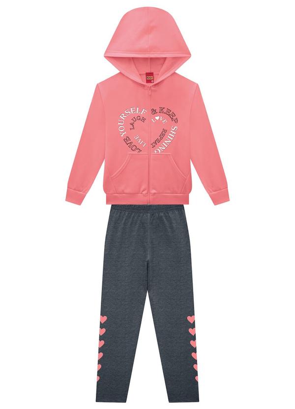 Kyly - Conjunto Infantil Menina Corações Rosa 2