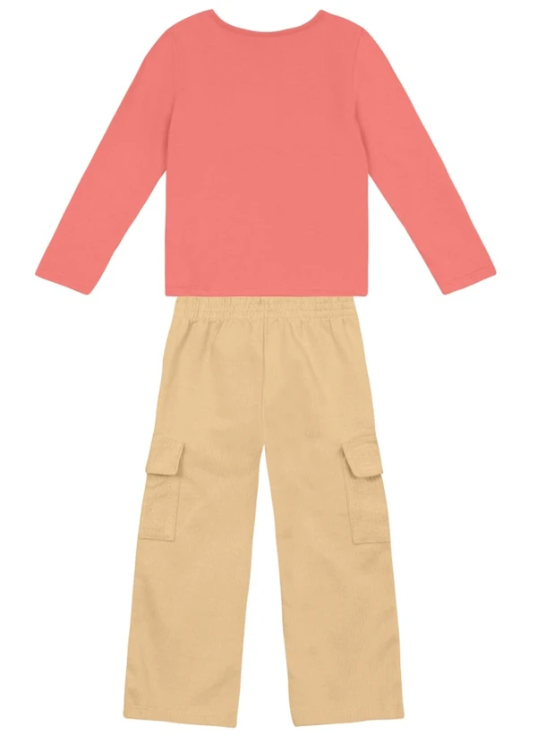 Brandili - Conjunto Infantil Menina de Animais Rosa 3