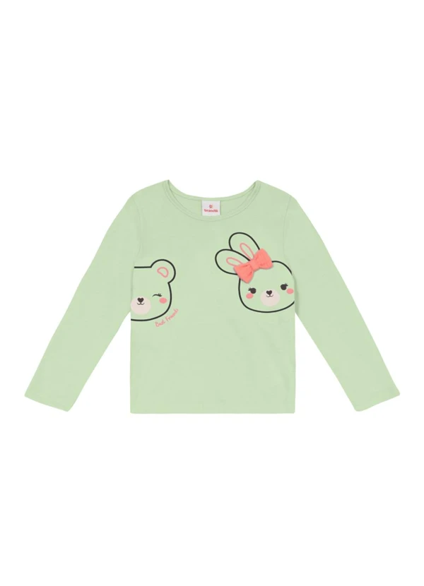Brandili - Conjunto Infantil Menina de Animais Verde 3