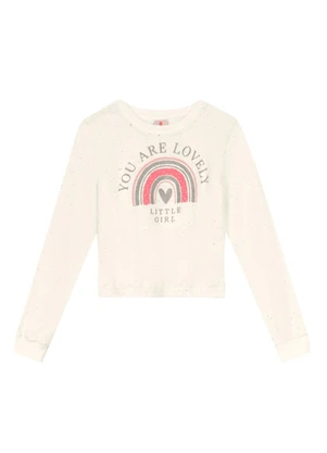 Brandili - Conjunto Infantil Menina de Arco-ÍrisBege - BRANDILI