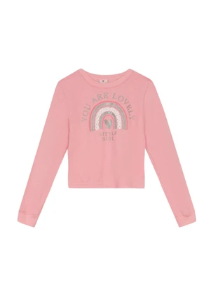 Brandili - Conjunto Infantil Menina de Arco-ÍrisRosa - BRANDILI