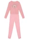 Brandili - Conjunto Infantil Menina de Arco-ÍrisBege - variação: Rosa