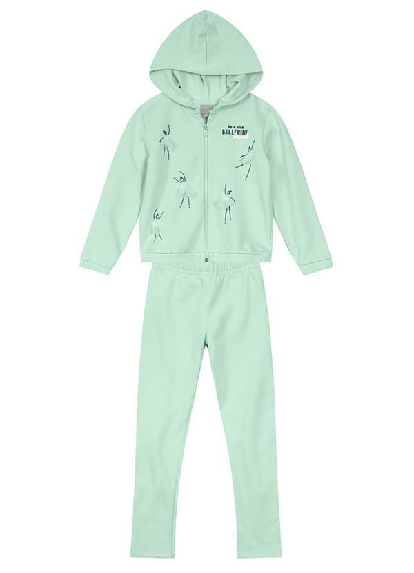 Mundi - Conjunto Infantil Menina de Bailarinas Verde