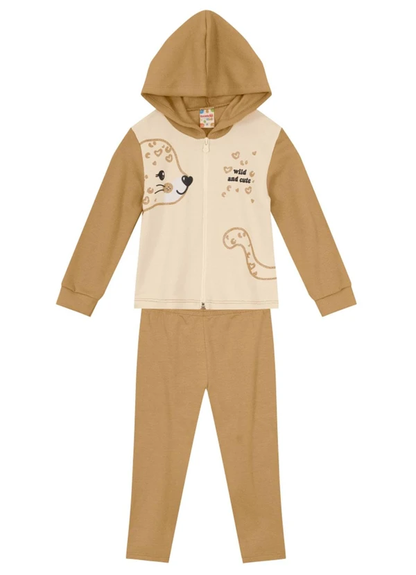 Brandili - Conjunto Infantil Menina de BichinhosMarrom