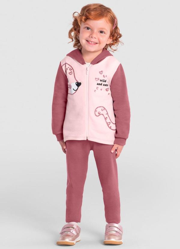 Brandili - Conjunto Infantil Menina de BichinhosRosa