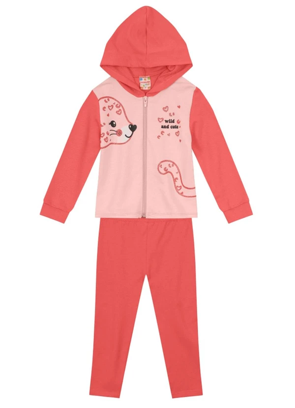 Brandili - Conjunto Infantil Menina de BichinhosVermelho