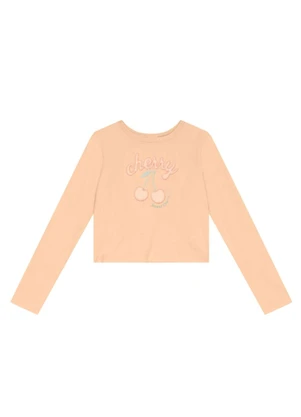 Brandili - Conjunto Infantil Menina de Cereja Laranja - BRANDILI