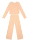 Brandili - Conjunto Infantil Menina de Cereja Natural - variação: Laranja