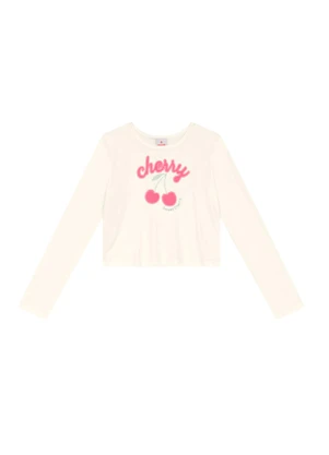 Brandili - Conjunto Infantil Menina de Cereja Natural - BRANDILI
