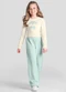Brandili - Conjunto Infantil Menina de Cereja Natural - variação: Natural