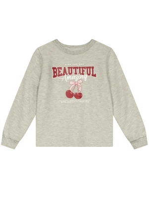 Brandili - Conjunto Infantil Menina de Cerejinha Cinza - BRANDILI