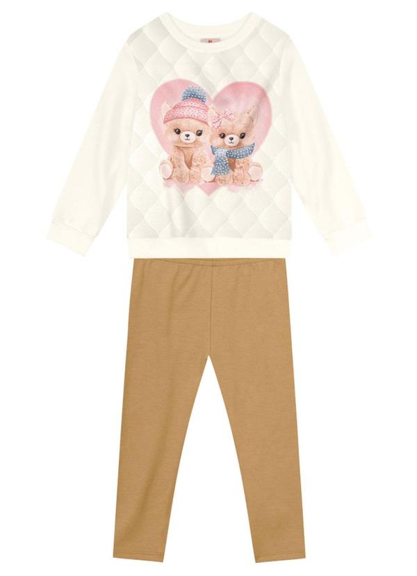 Brandili - Conjunto Infantil Menina de Coelhinho Bege 1