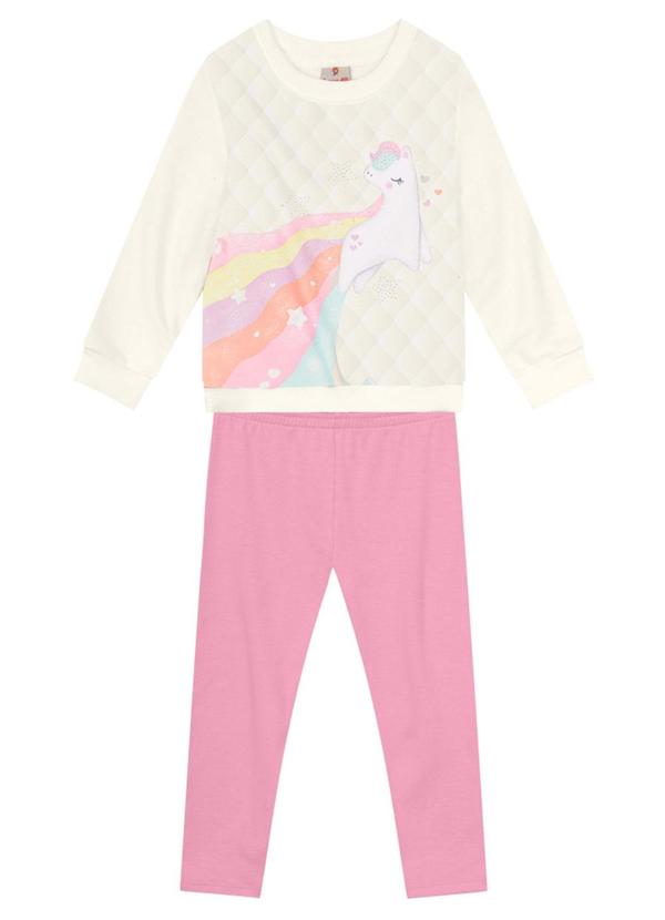 Brandili - Conjunto Infantil Menina de Coelhinho Bege 2