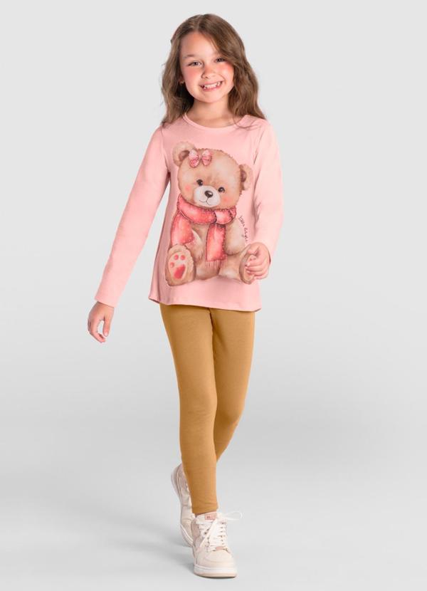 Brandili - Conjunto Infantil Menina de Coelhinho Rosa