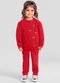 Brandili Mundi - Conjunto Infantil Menina de Corações Verde - variação: Bordô