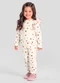 Mundi - Conjunto Infantil Menina de Corações Natural - variação: Natural