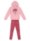 Brandili - Conjunto Infantil Menina de Corações Rosa - variação: Rosa