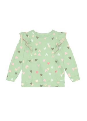 Mundi - Conjunto Infantil Menina de Corações Verde - MUNDI