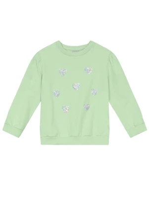 Mundi - Conjunto Infantil Menina de Corações Verde - MUNDI