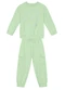 Brandili Mundi - Conjunto Infantil Menina de Corações Verde - variação: Verde