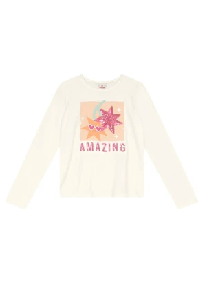 Brandili - Conjunto Infantil Menina de Estrelas Natural - BRANDILI