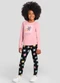 Brandili - Conjunto Infantil Menina de Estrelas Azul - variação: Rosa